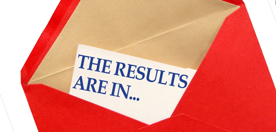 Results are in